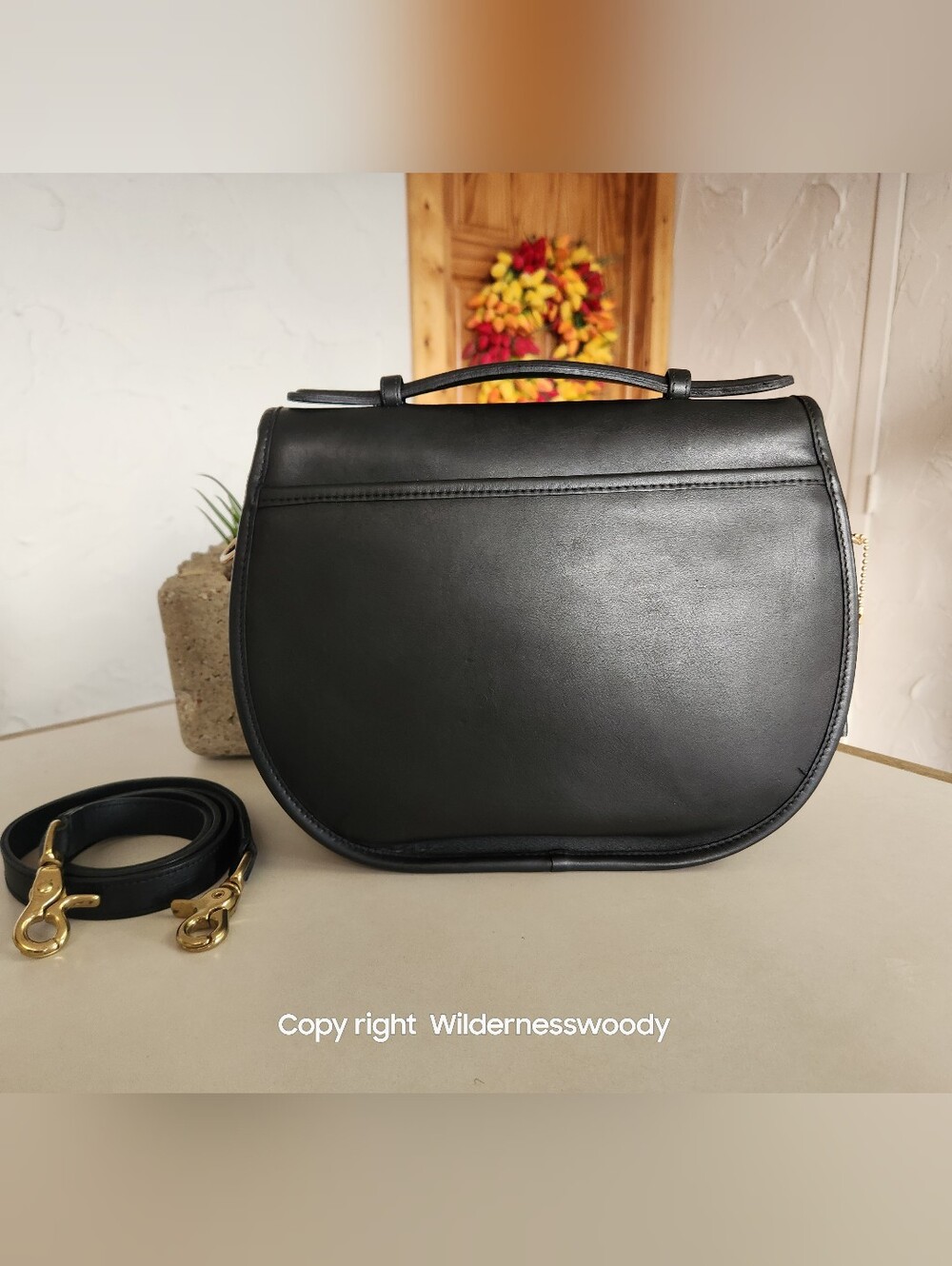 Coach Plaza Bag - The Bistro Bag, #9865 Black, 1980's To Early 1990's, Large - Picture 5 of 16